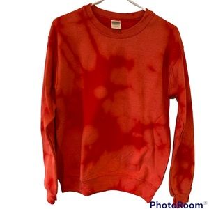 Bleach Tie Dye Gildan Sweatshirt Adult S Small Retro Boho Spring Bohemian